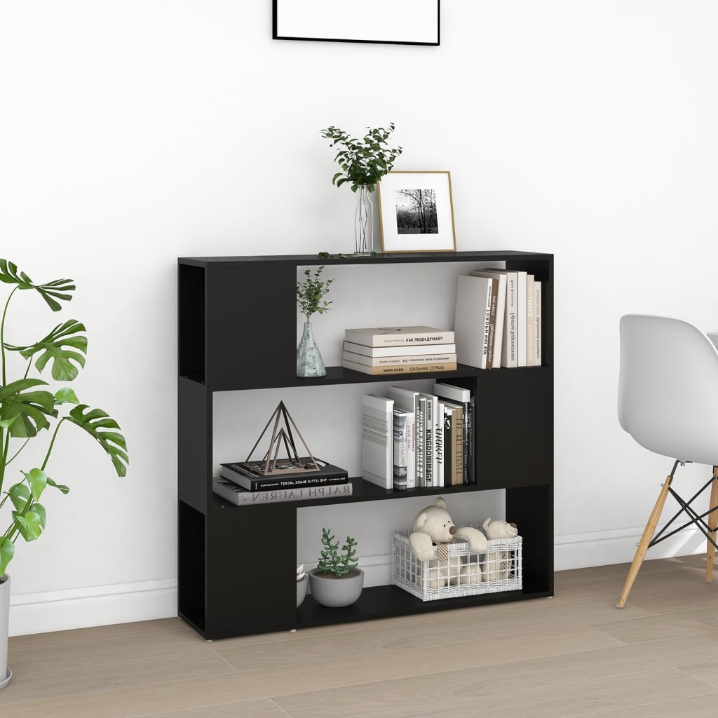 Bibliothèque/Séparateur de pièce Noir 100x24x94 cm - XIOS