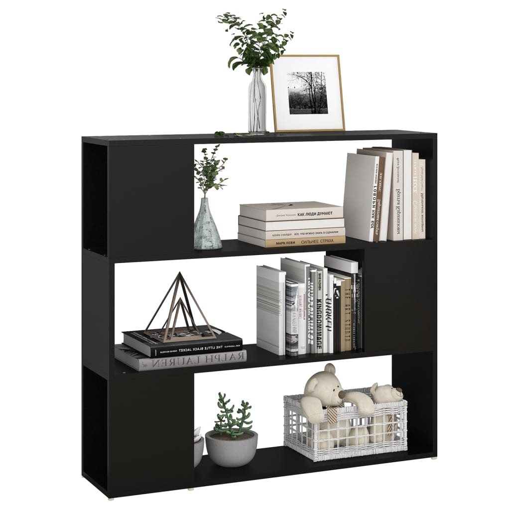 Bibliothèque/Séparateur de pièce Noir 100x24x94 cm - XIOS