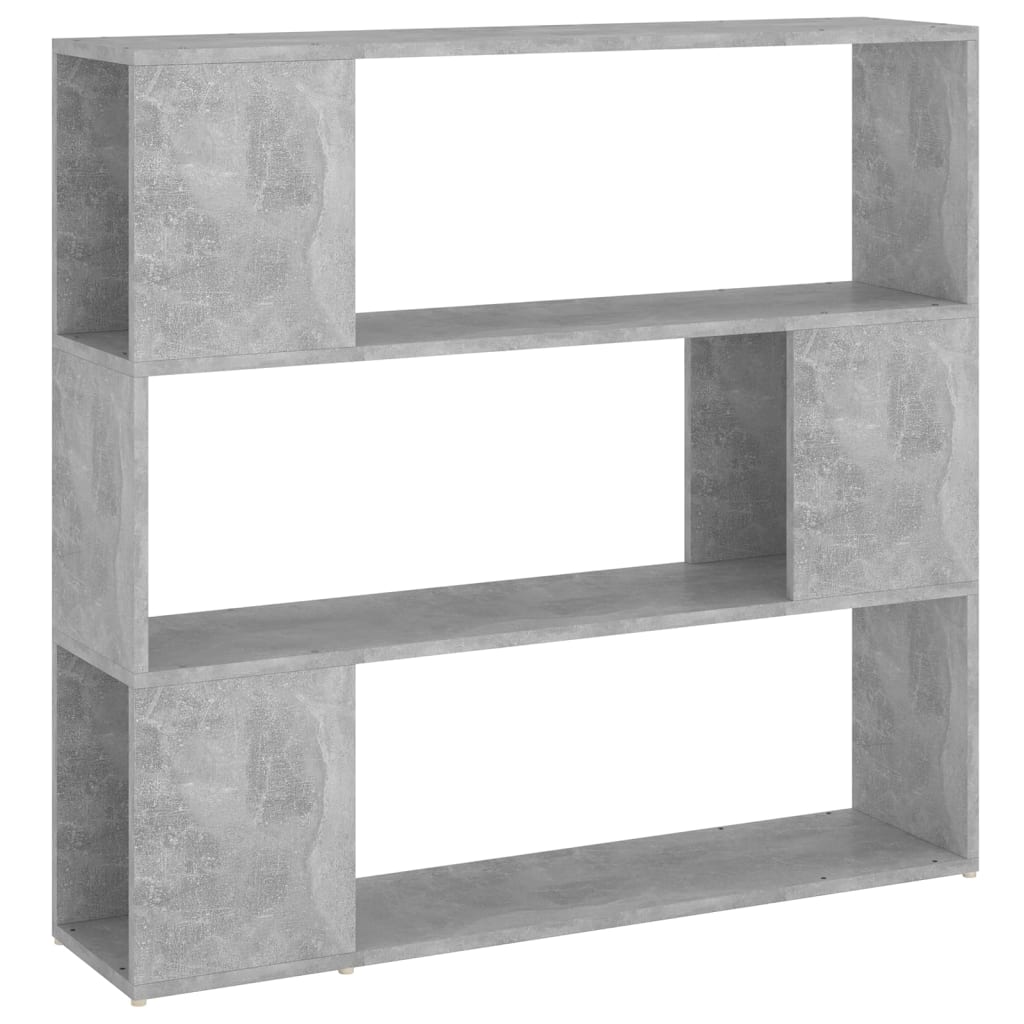 Bibliothèque/Séparateur de pièce Gris béton 100x24x94 cm - XIOS