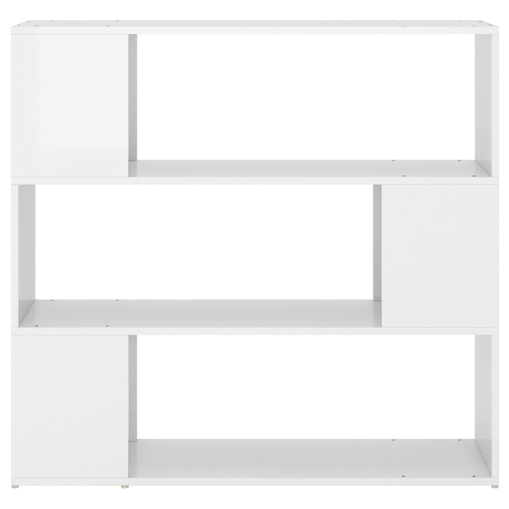 Bibliothèque/Séparateur de pièce Blanc brillant 100x24x94 cm - XIOS