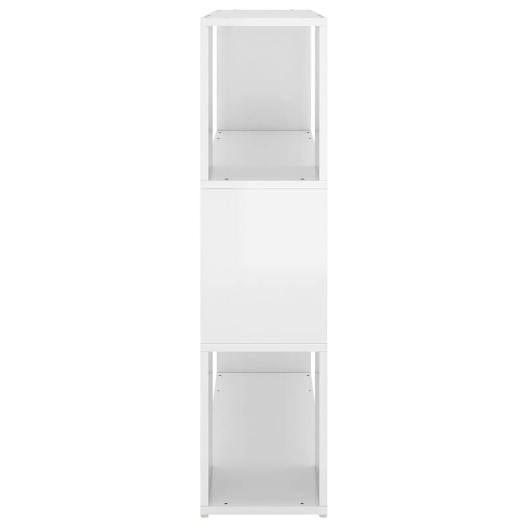 Bibliothèque/Séparateur de pièce Blanc brillant 100x24x94 cm - XIOS