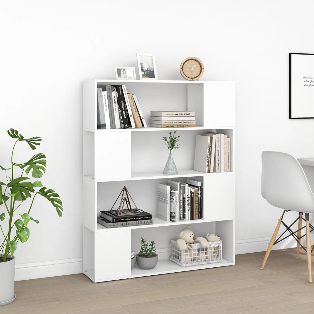 Bibliothèque/Séparateur de pièce Blanc 100x24x124 cm - XIOS