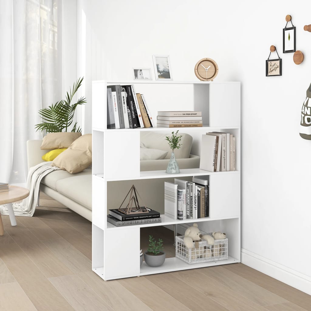 Bibliothèque/Séparateur de pièce Blanc 100x24x124 cm - XIOS