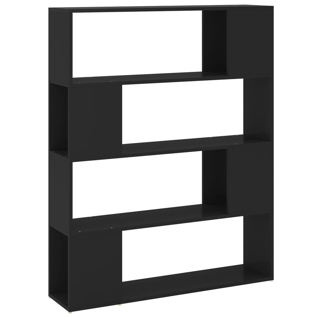 Bibliothèque/Séparateur de pièce Noir 100x24x124 cm - XIOS