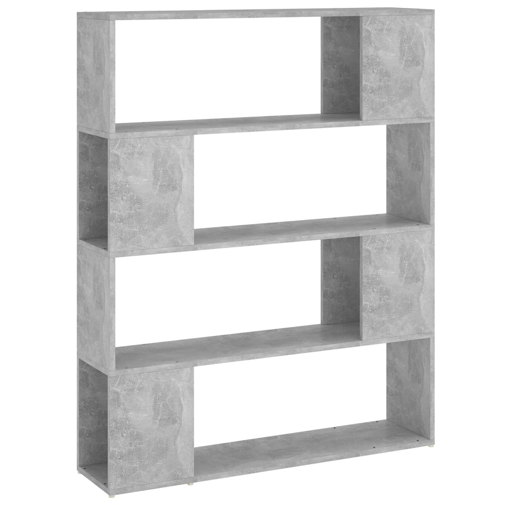 Bibliothèque/Séparateur de pièce Gris béton 100x24x124 cm - XIOS