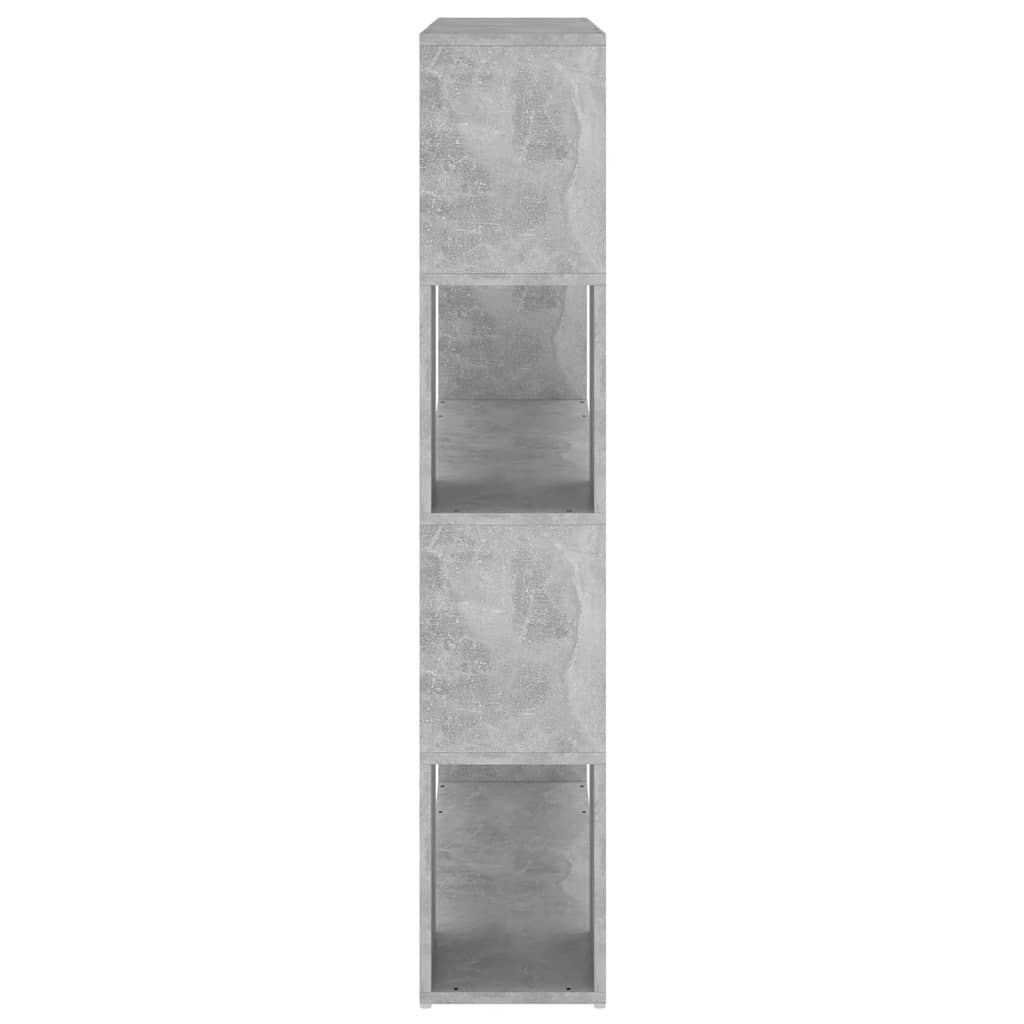 Bibliothèque/Séparateur de pièce Gris béton 100x24x124 cm - XIOS