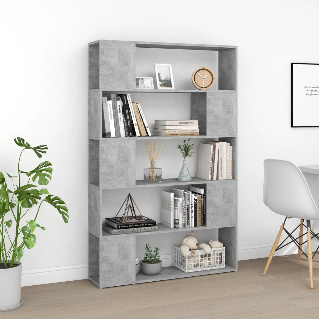 Bibliothèque de séparation Gris béton Bois d'ingénierie - XIOS