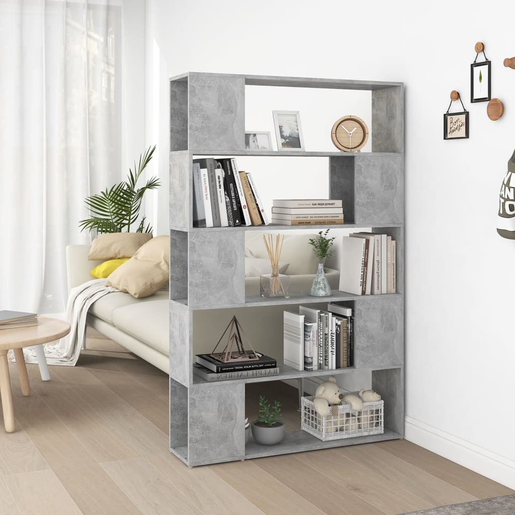 Bibliothèque de séparation Gris béton Bois d'ingénierie - XIOS