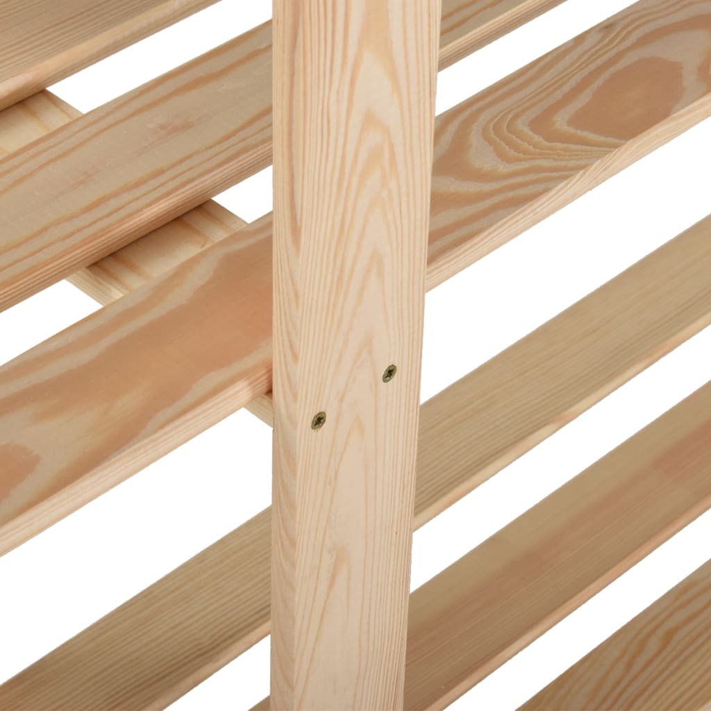 Étagère de stockage 5 niveaux 170x28,5x170cm Bois de pin massif - XIOS