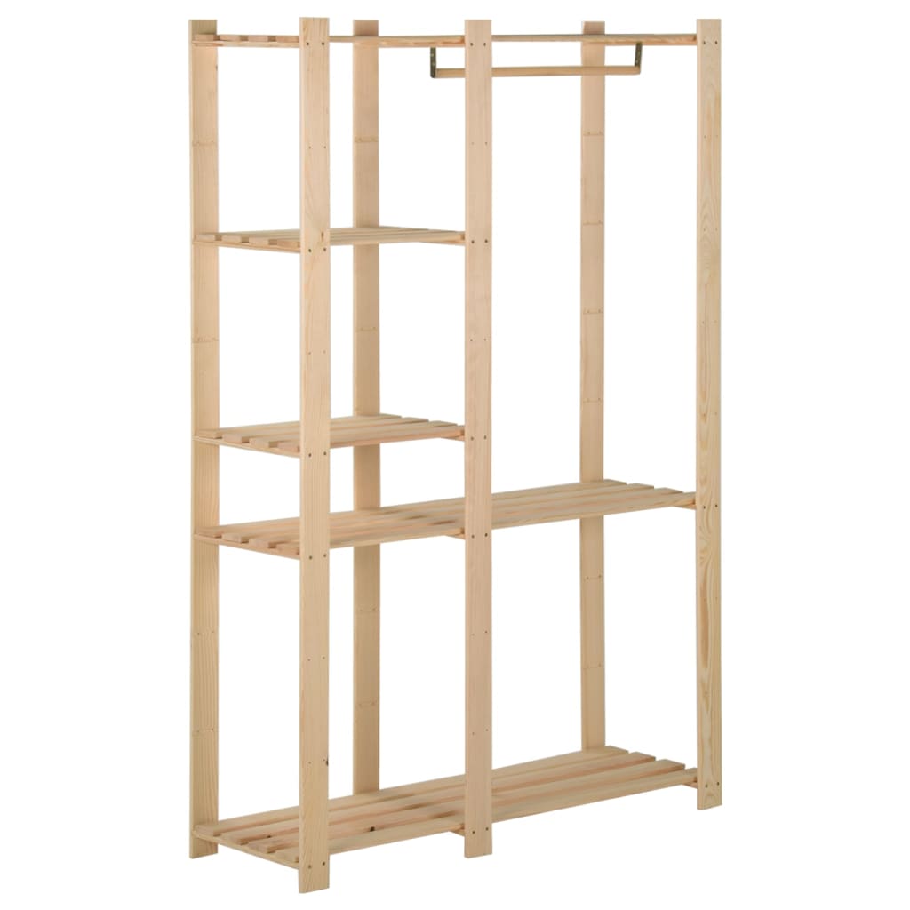 Porte-manteau 110x38x170 cm Bois de pin massif - XIOS