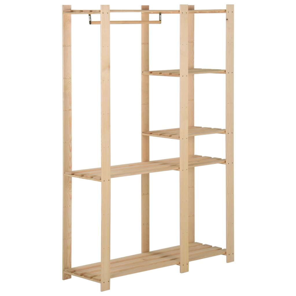 Porte-manteau 110x38x170 cm Bois de pin massif - XIOS