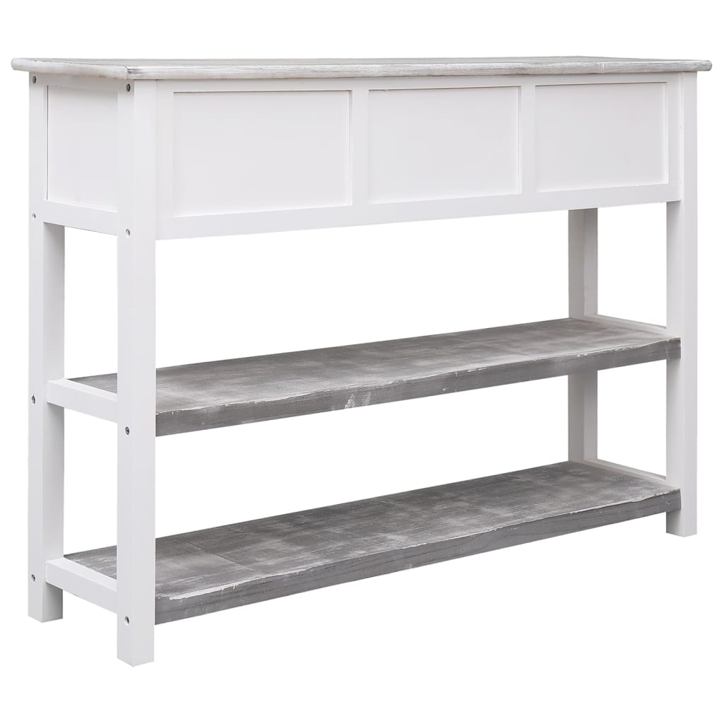 Buffet Gris antique 108x30x76 cm Bois de Paulownia massif - XIOS