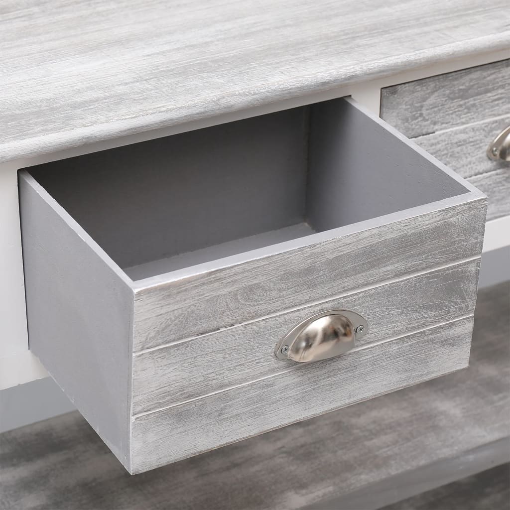 Buffet Gris antique 108x30x76 cm Bois de Paulownia massif - XIOS