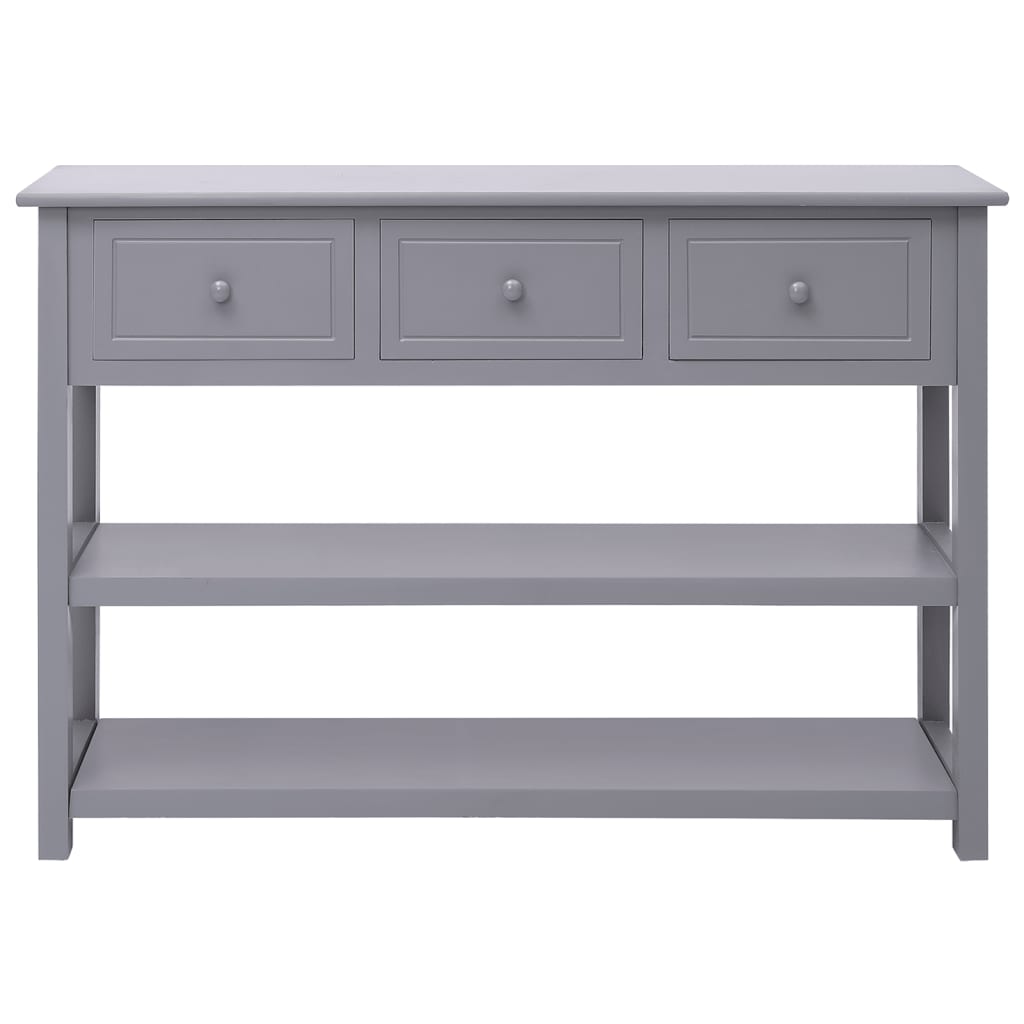 Buffet Gris 108x30x76 cm Bois de Paulownia massif - XIOS