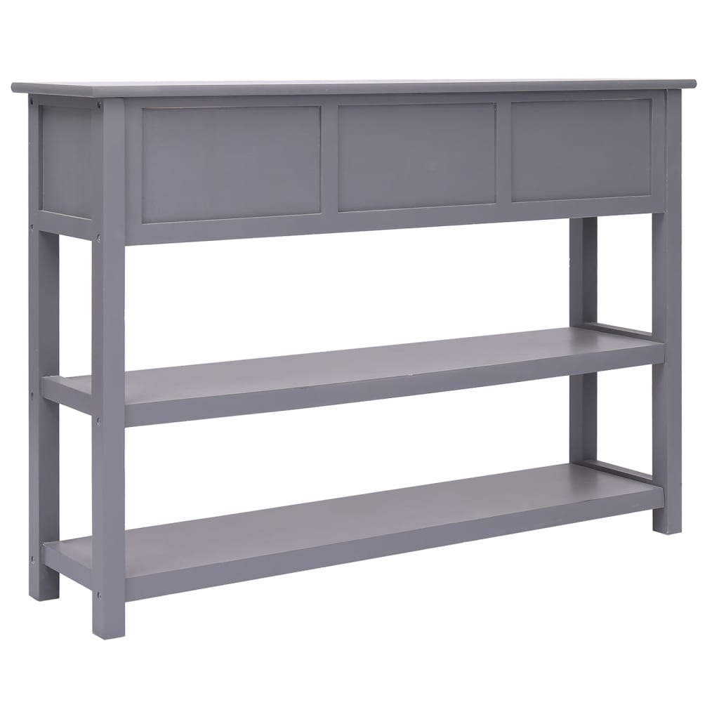 Buffet Gris 108x30x76 cm Bois de Paulownia massif - XIOS