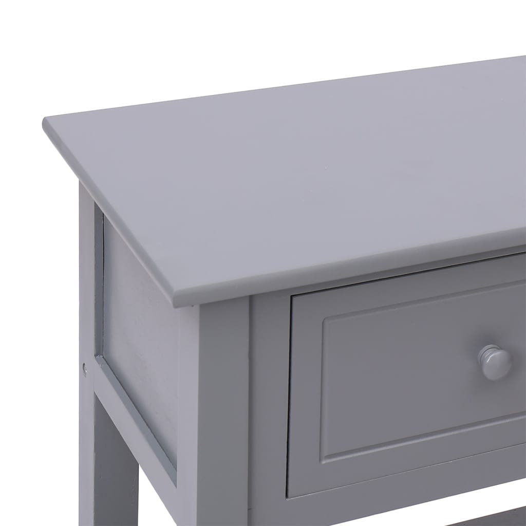 Buffet Gris 108x30x76 cm Bois de Paulownia massif - XIOS