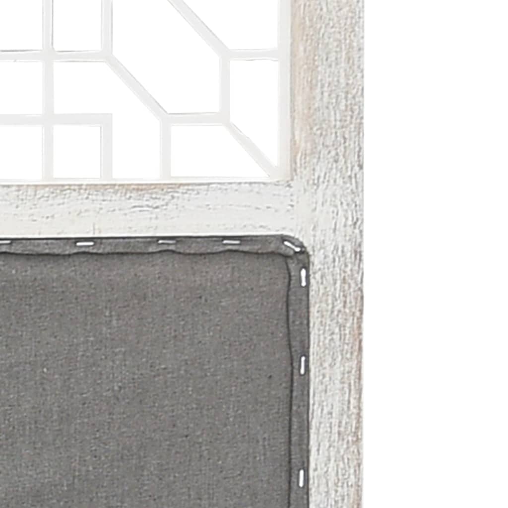 Cloison de séparation 3 panneaux Gris 105x165 cm Tissu - XIOS