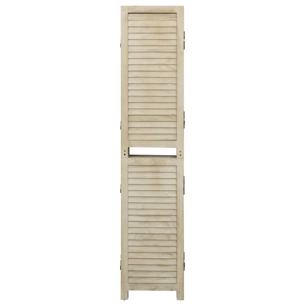 Cloison de séparation 4 panneaux 140x165 cm Bois de Paulownia - XIOS