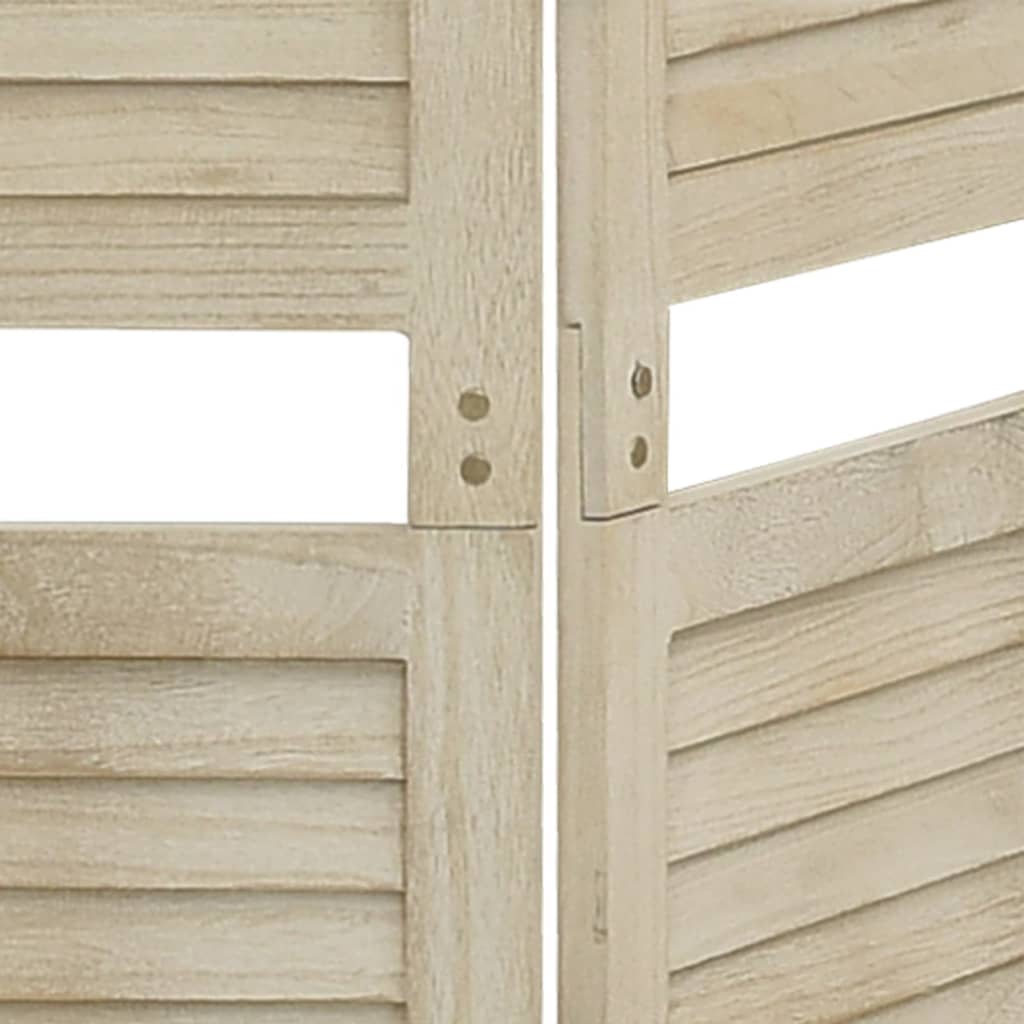 Cloison de séparation 4 panneaux 140x165 cm Bois de Paulownia - XIOS