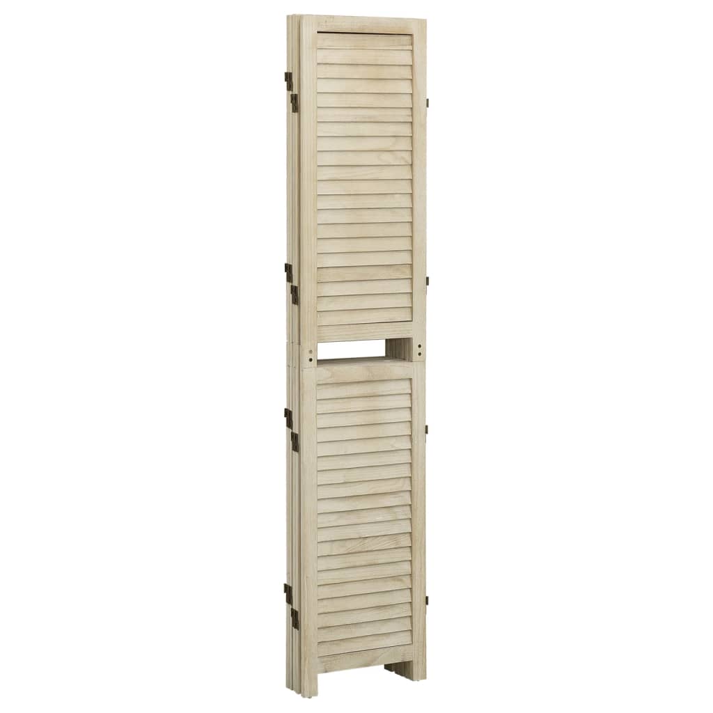 Cloison de séparation 5 panneaux 175x165 cm Bois de Paulownia - XIOS
