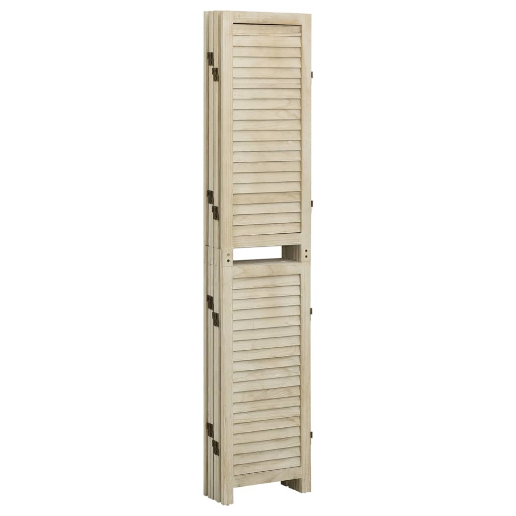 Cloison de séparation 6 panneaux 210x165 cm Bois de Paulownia - XIOS