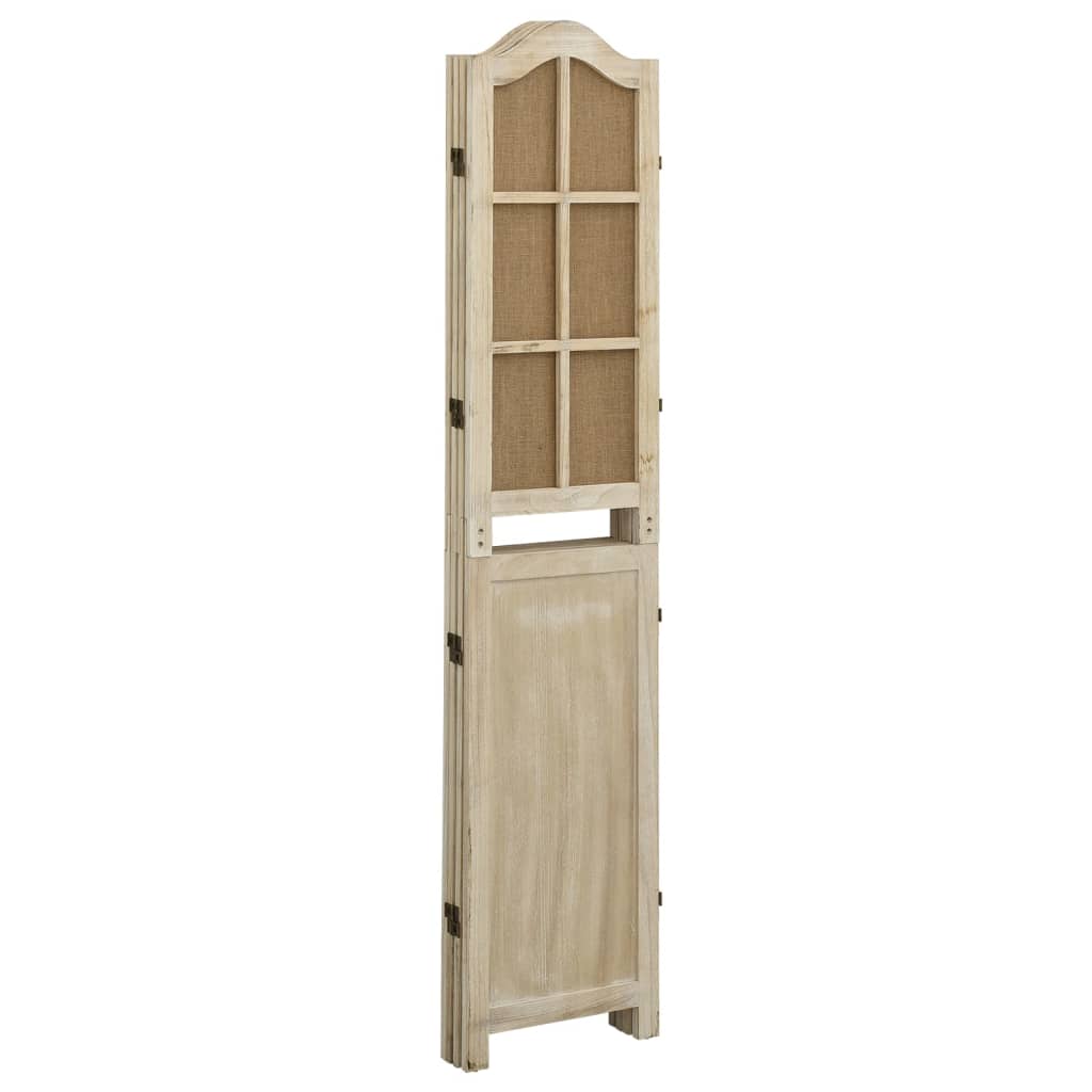 Cloison de séparation 4 panneaux Marron 140x165 cm Tissu - XIOS