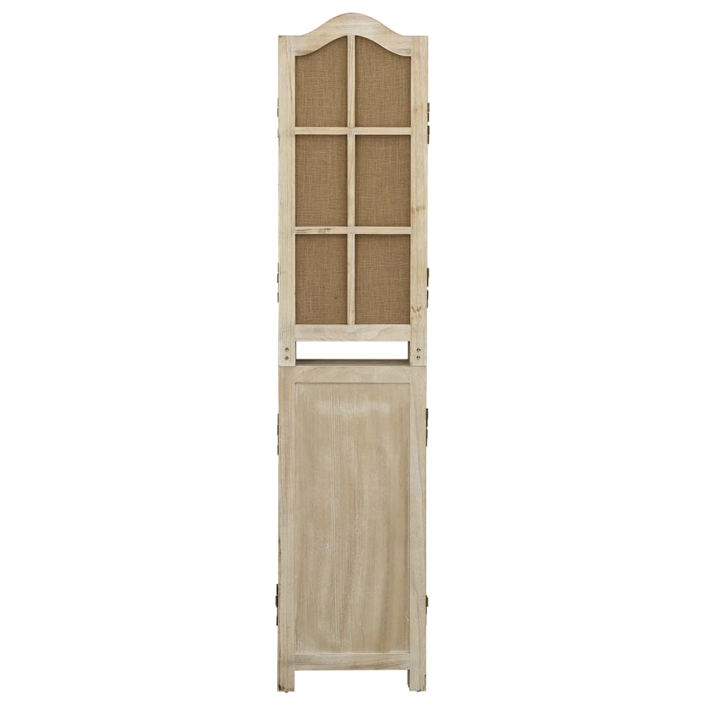 Cloison de séparation 4 panneaux Marron 140x165 cm Tissu - XIOS