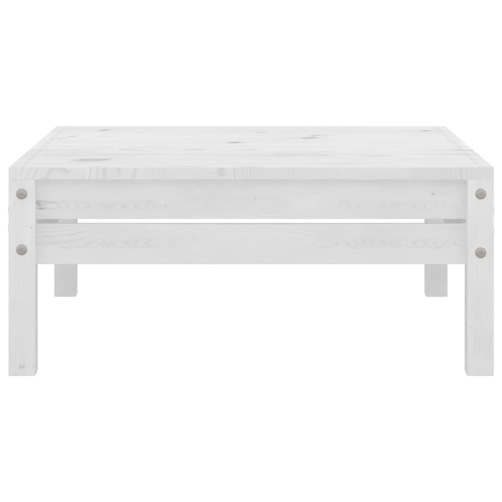 Repose-pied de jardin blanc bois de pin massif Éléments pour canapés modulables de jardin vidaXL