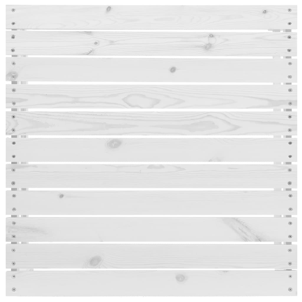 Repose-pied de jardin blanc bois de pin massif Éléments pour canapés modulables de jardin vidaXL