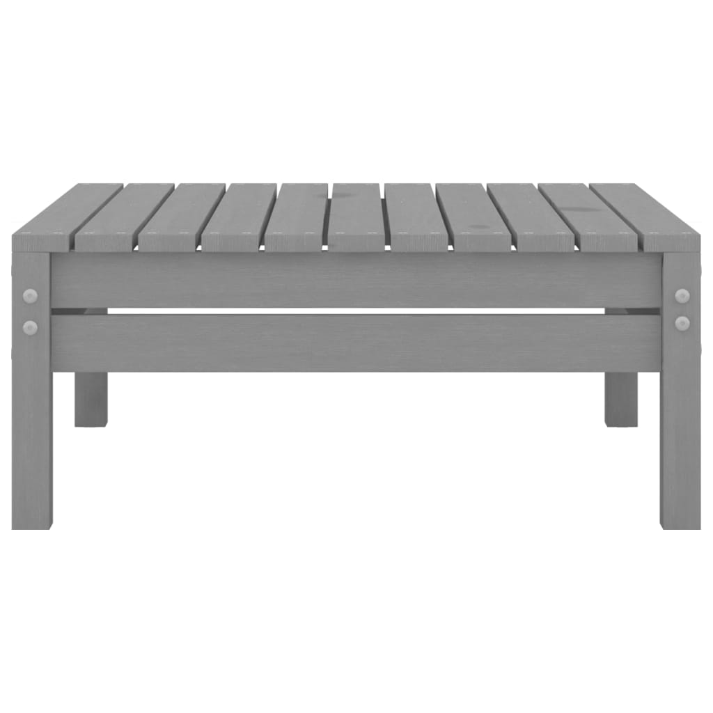 Salon de jardin 3 pcs Bois de pin massif Gris - XIOS