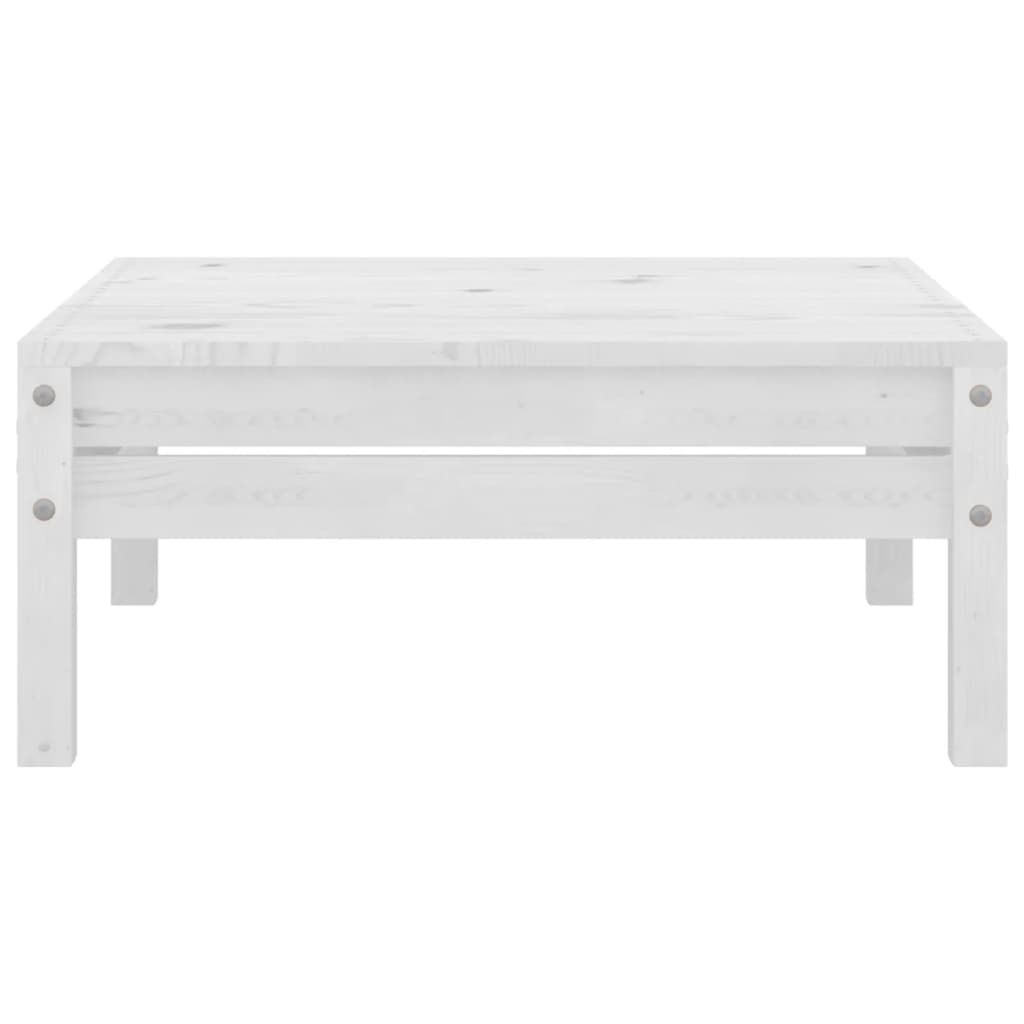 Salon de jardin 4 pcs Bois de pin massif Blanc - XIOS