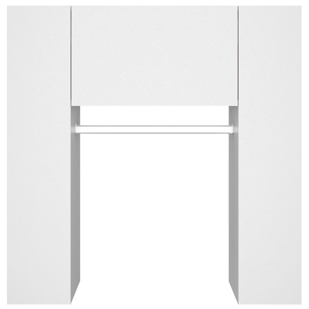 Armoires de couloir 2 pcs blanc Bois d'ingénierie