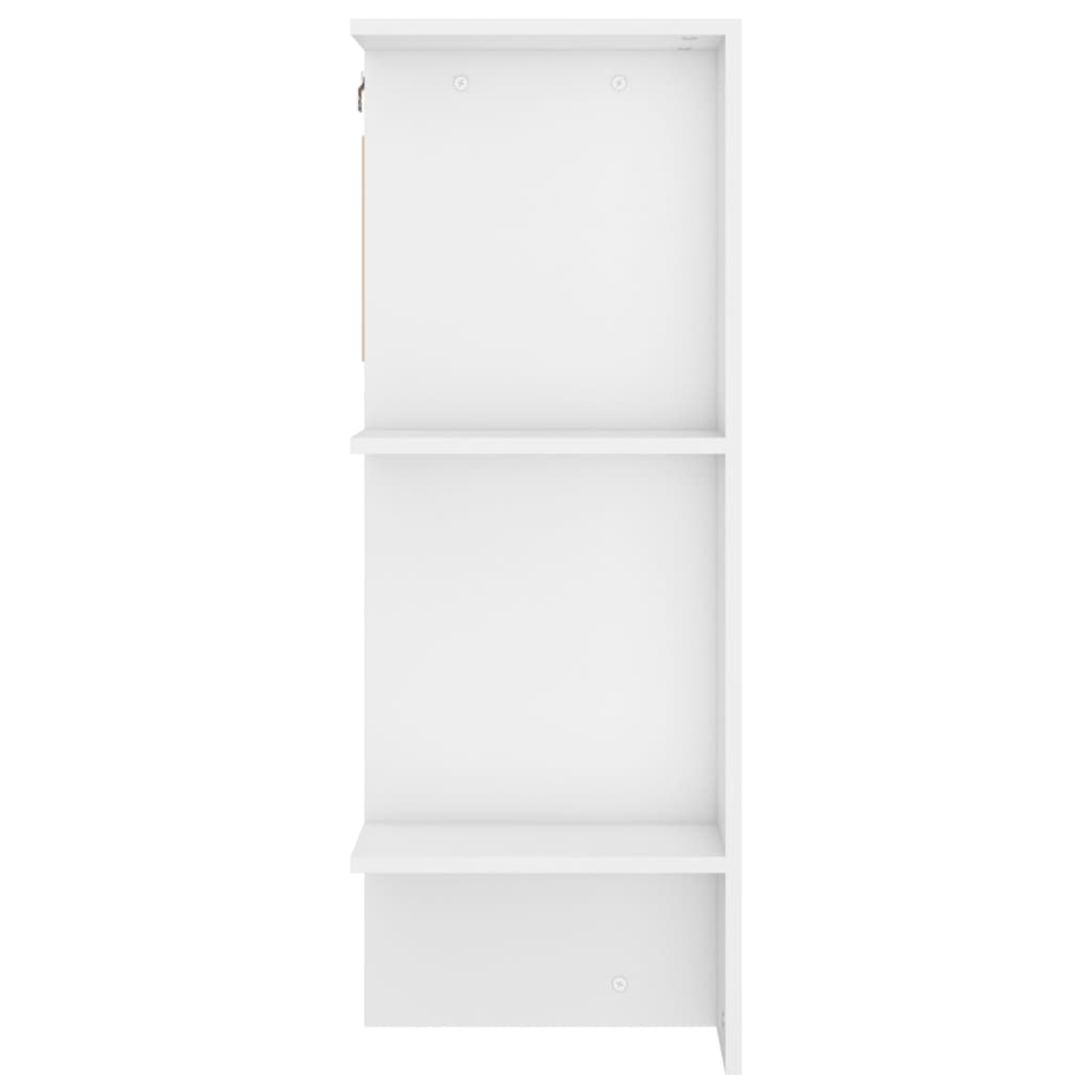 Armoires de couloir 2 pcs blanc Bois d'ingénierie