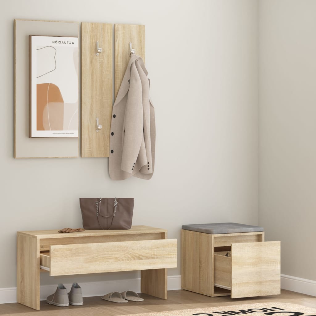 Ensemble de meubles de couloir Chêne sonoma Bois d'ingénierie - XIOS