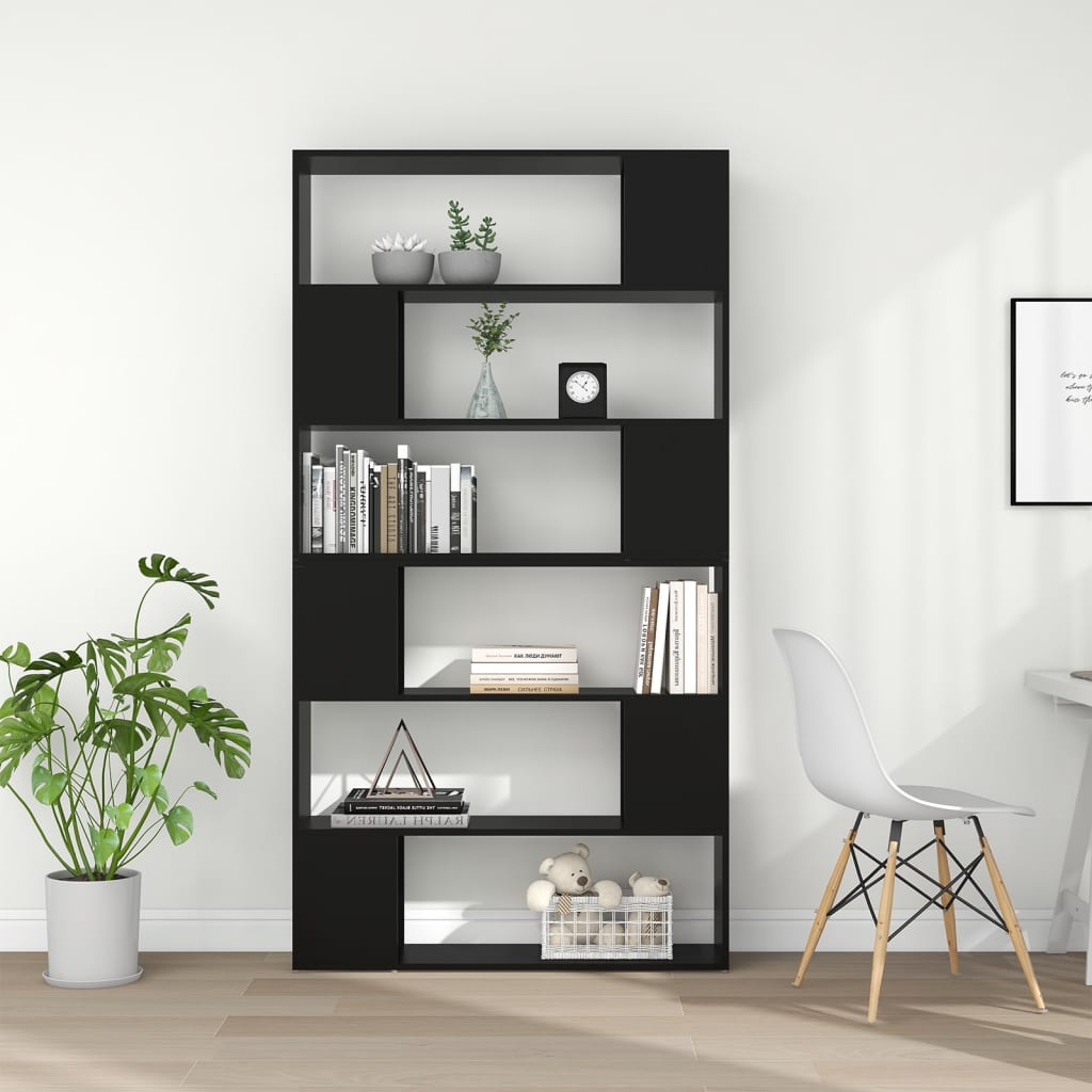 Bibliothèque/Séparateur de pièce Noir 100x24x188 cm - XIOS