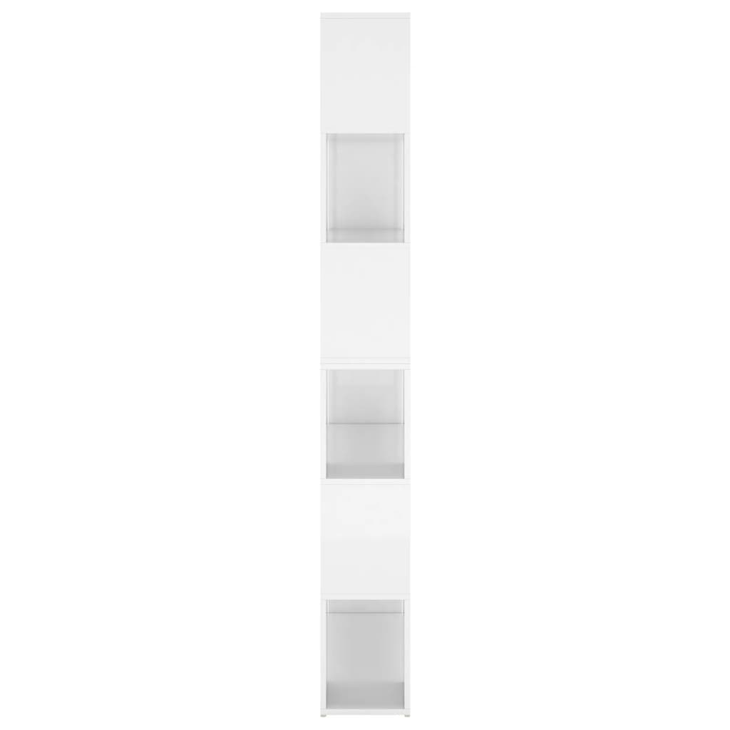 Bibliothèque/Séparateur de pièce Blanc brillant 100x24x188 cm - XIOS