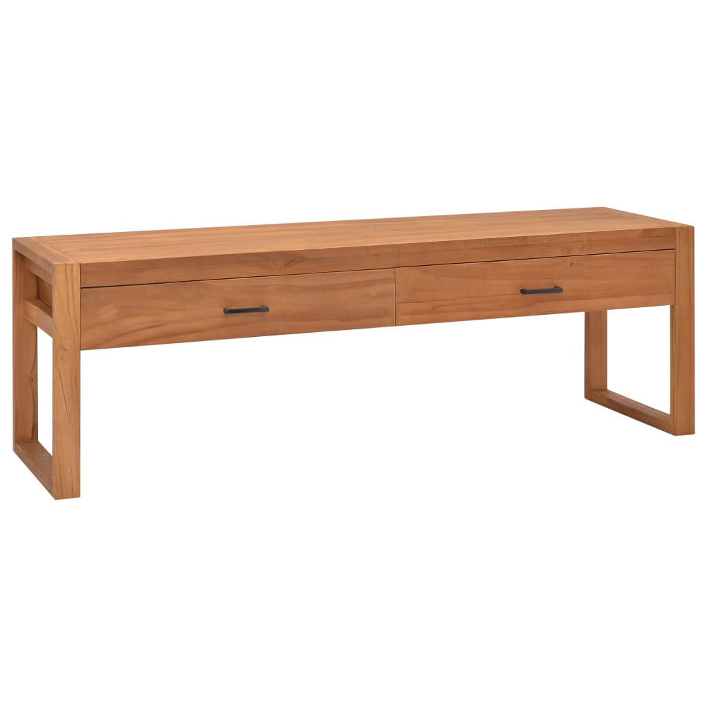 Meuble TV 120x40x45 cm Bois de teck solide - XIOS