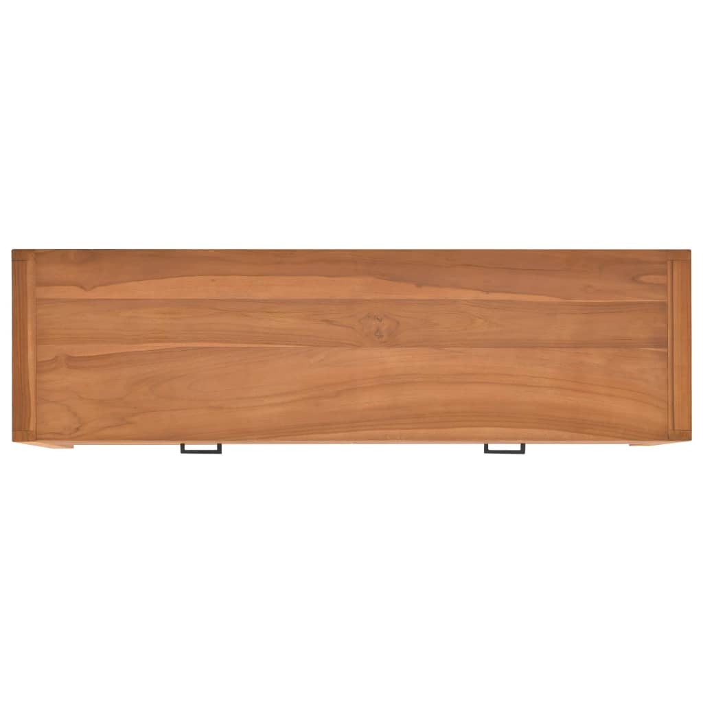 Meuble TV 120x40x45 cm Bois de teck solide - XIOS