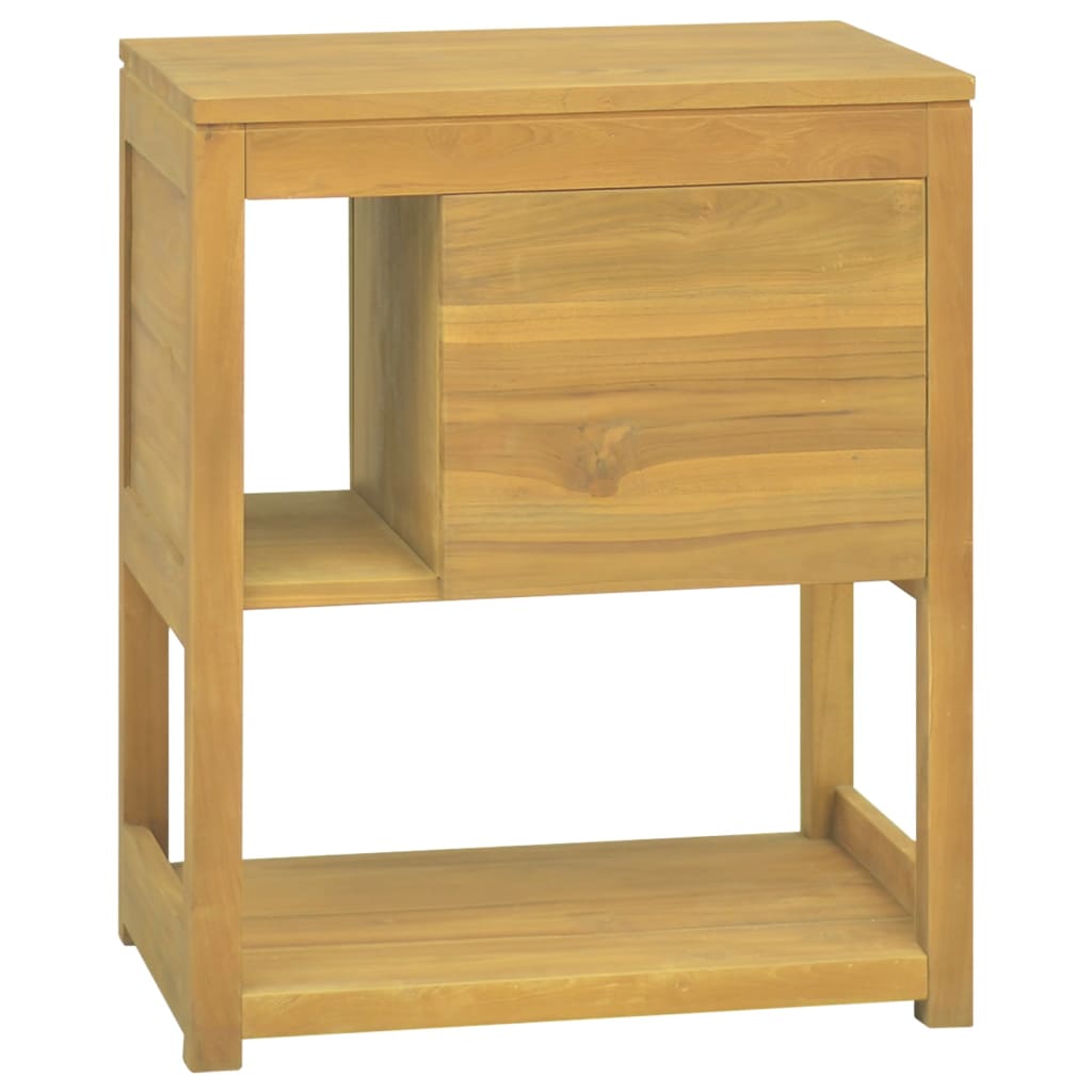 Armoire de salle de bain 60x40x75 cm bois de teck solide - XIOS