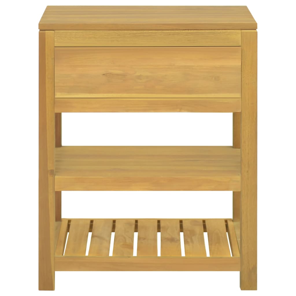 Armoire de salle de bain 60x45x75 cm Bois de teck solide - XIOS