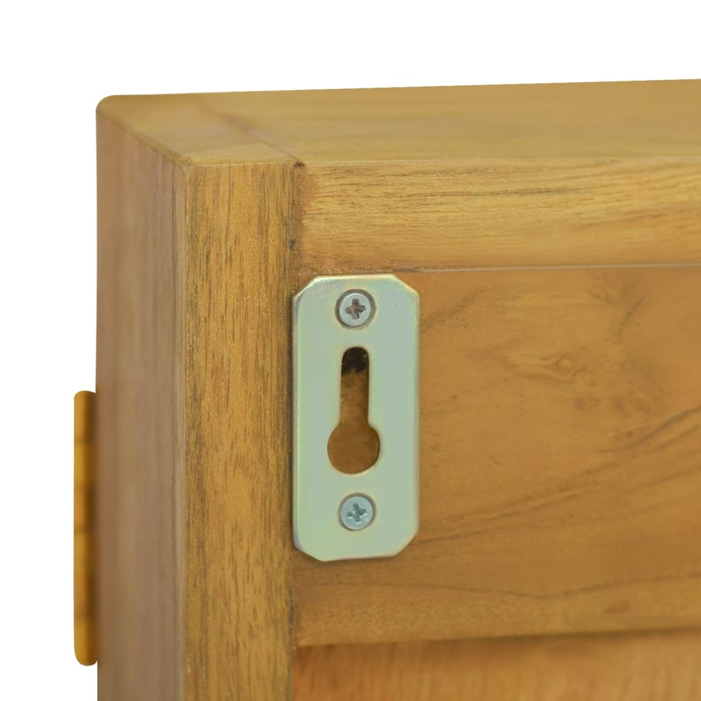 Armoire à miroir 60x10x40 cm Bois de teck solide - XIOS
