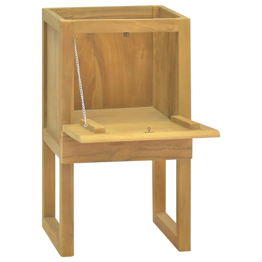 Armoire de salle de bain 41x40x75 cm bois de teck solide - XIOS