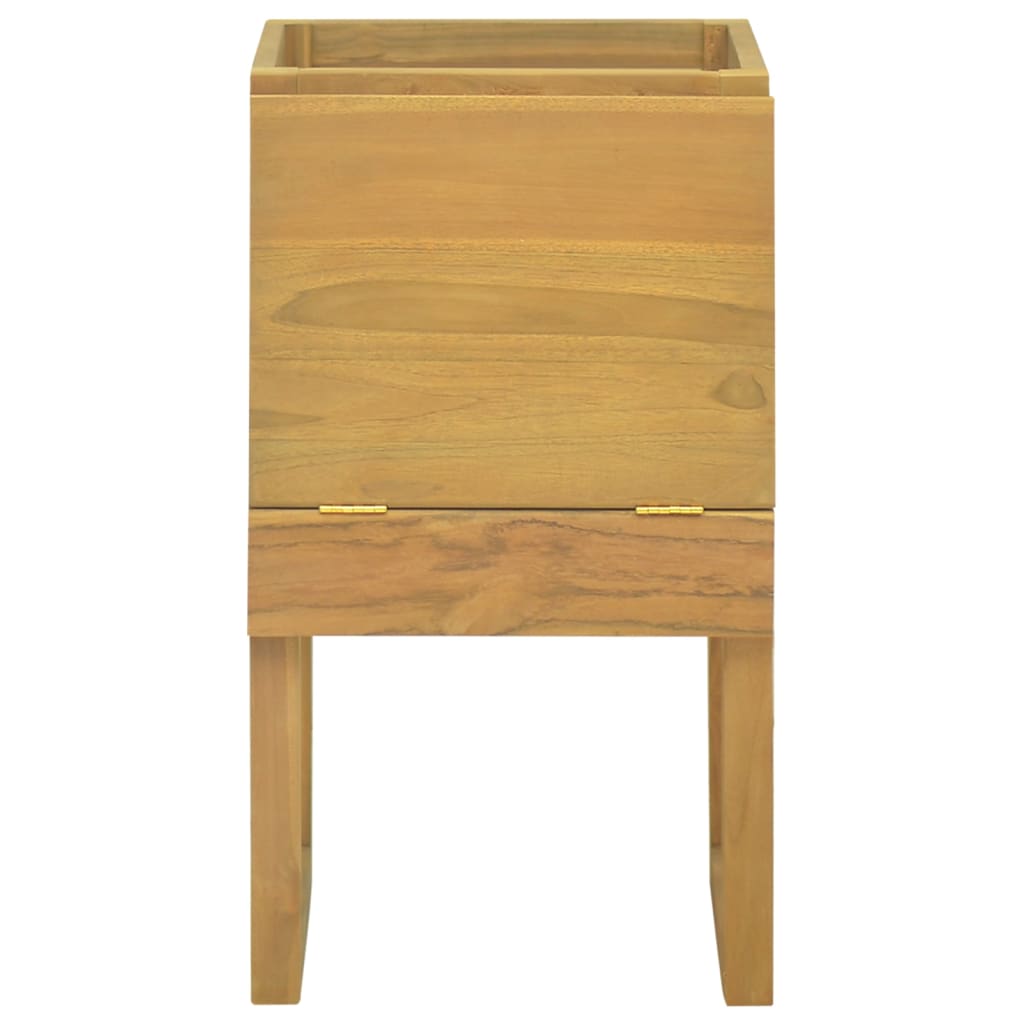 Armoire de salle de bain 41x40x75 cm bois de teck solide - XIOS