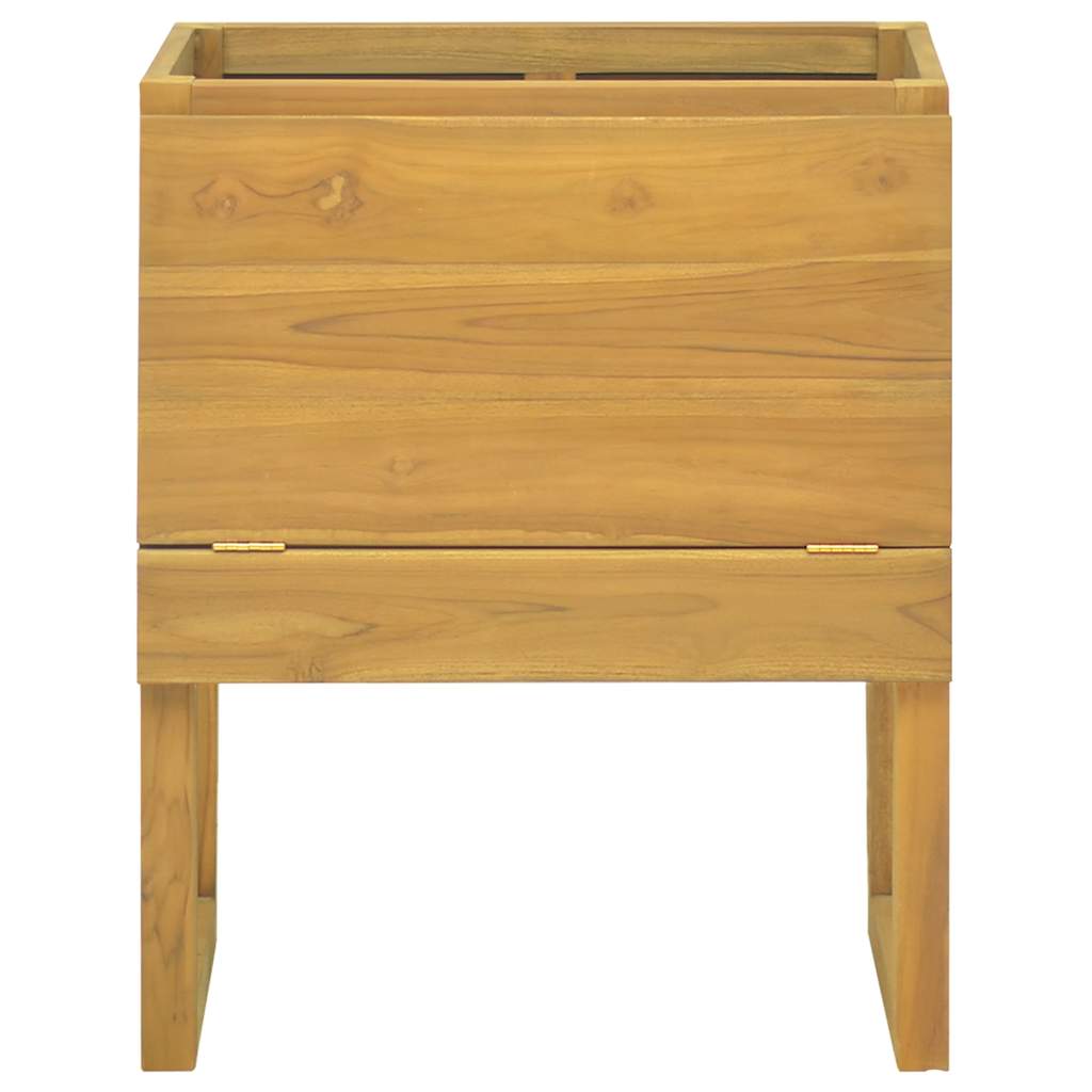 Armoire de salle de bain 60x40x75 cm bois de teck solide