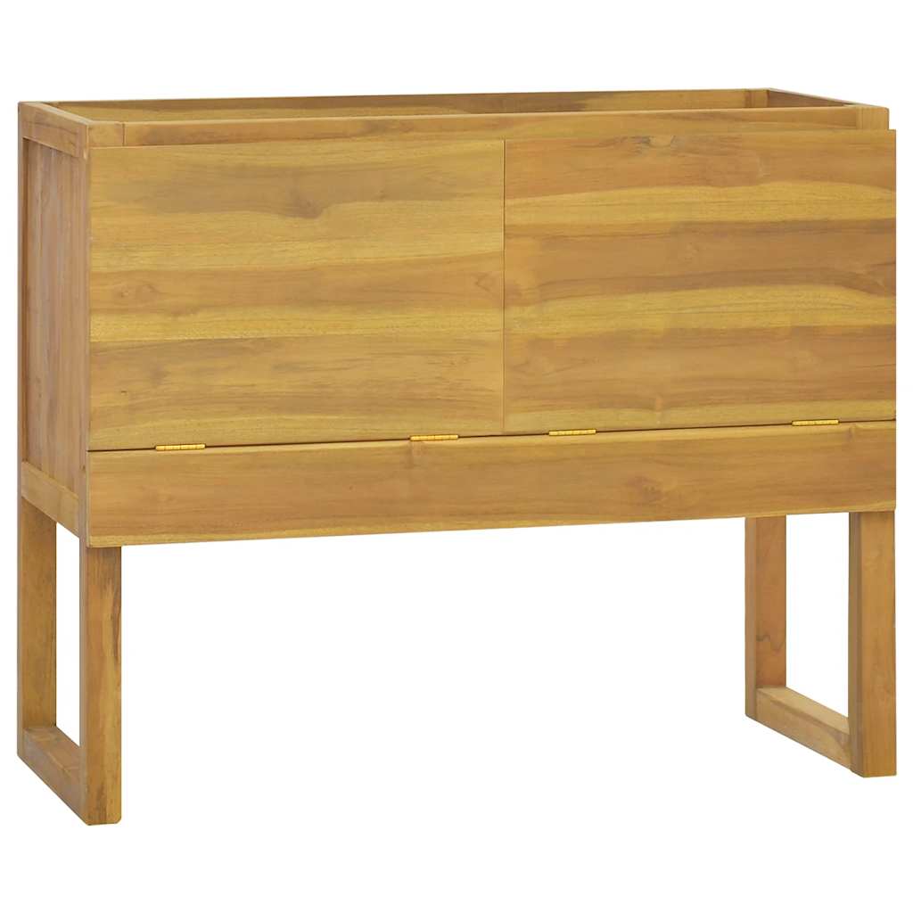Armoire de salle de bain 90x40x75,5 cm bois de teck solide - XIOS