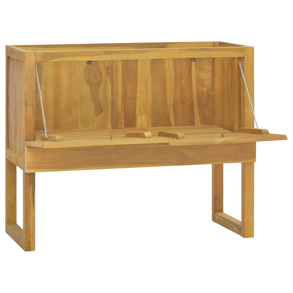 Armoire de salle de bain 90x40x75,5 cm bois de teck solide - XIOS