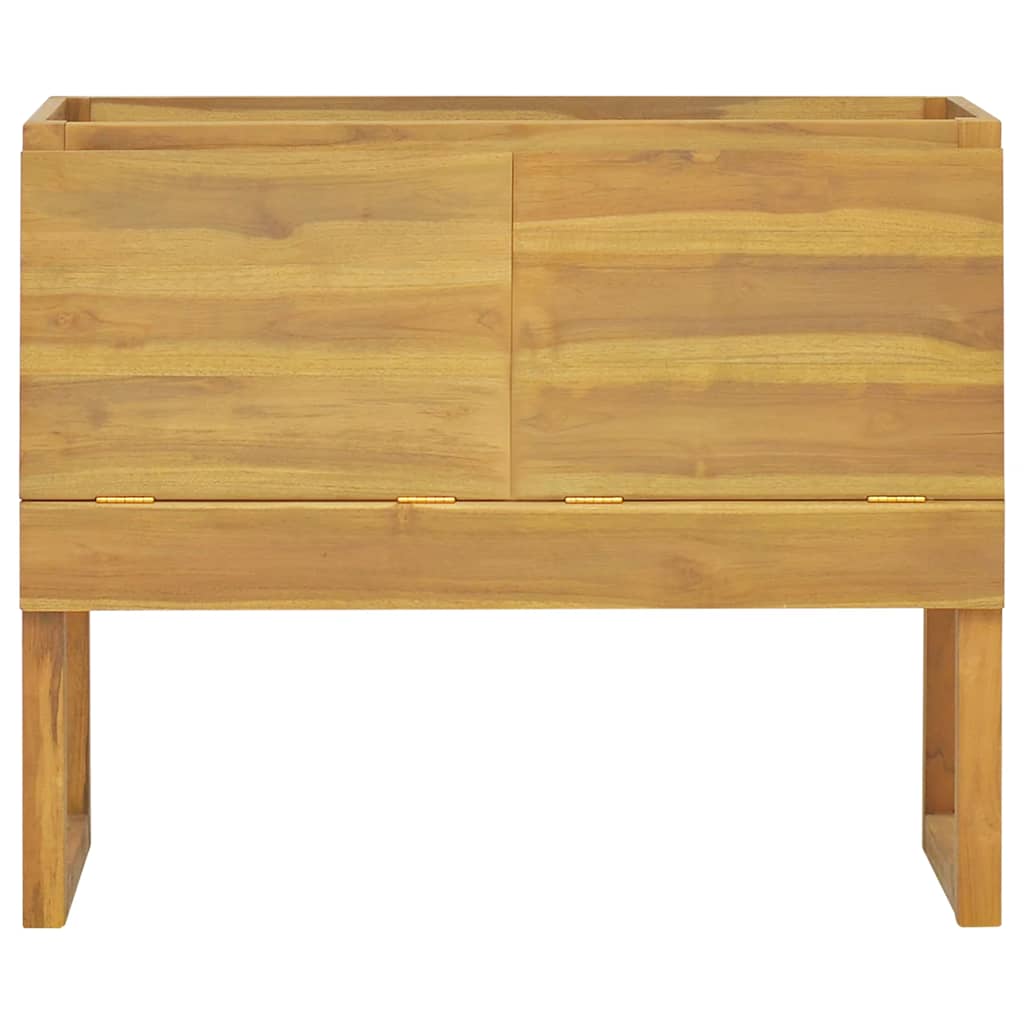 Armoire de salle de bain 90x40x75,5 cm bois de teck solide - XIOS