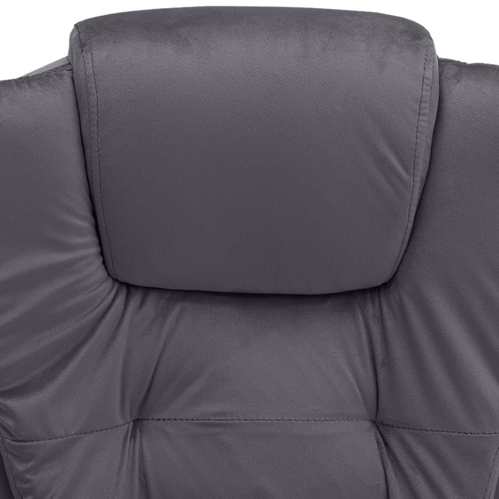 Chaise de bureau Gris foncé Velours - XIOS