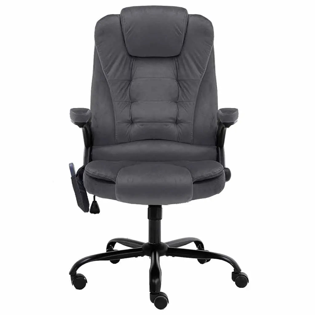 Chaise de bureau de massage Gris foncé Velours - XIOS