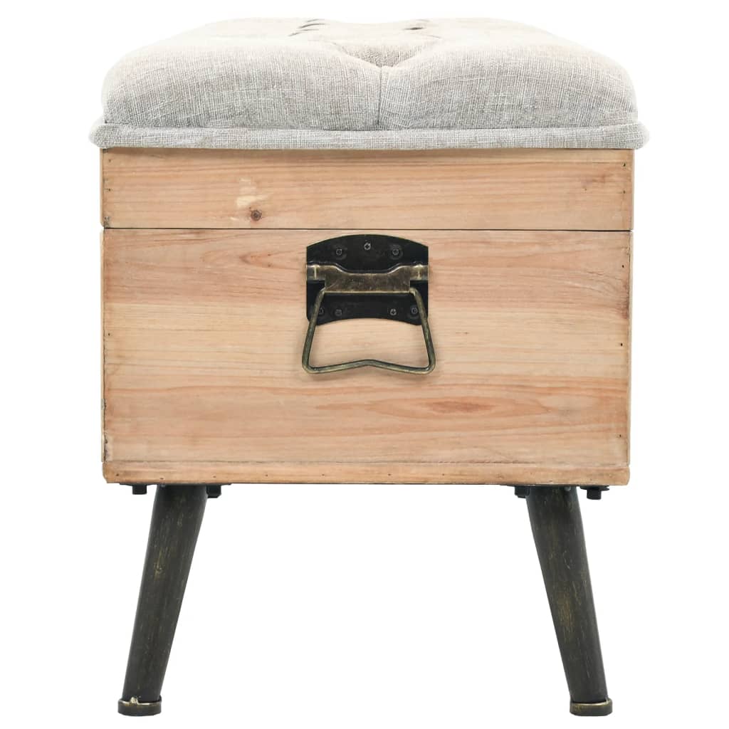 Banc de rangement 110 cm Bois de sapin massif - XIOS